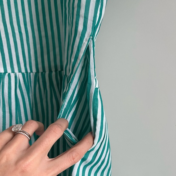 Oliphant Roll Sleeve Striped Dress - Picture 7 of 11